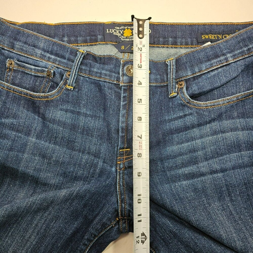 Lucky Brand Sweet 'N Crop Mid Rise Capri Jeans Women's Size 8/29 Blue 29x24" - Picture 8 of 9
